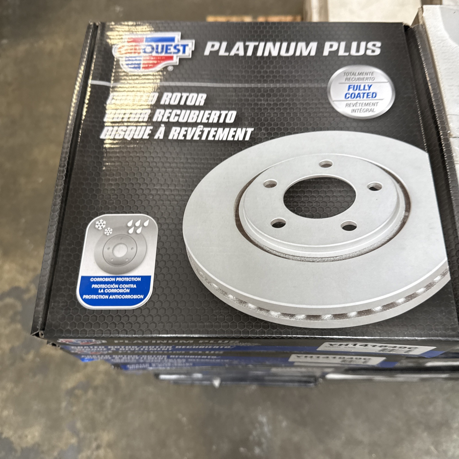 (1) Carquest Platinum Yh141849c Disc Brake Rotor Sold Individually
