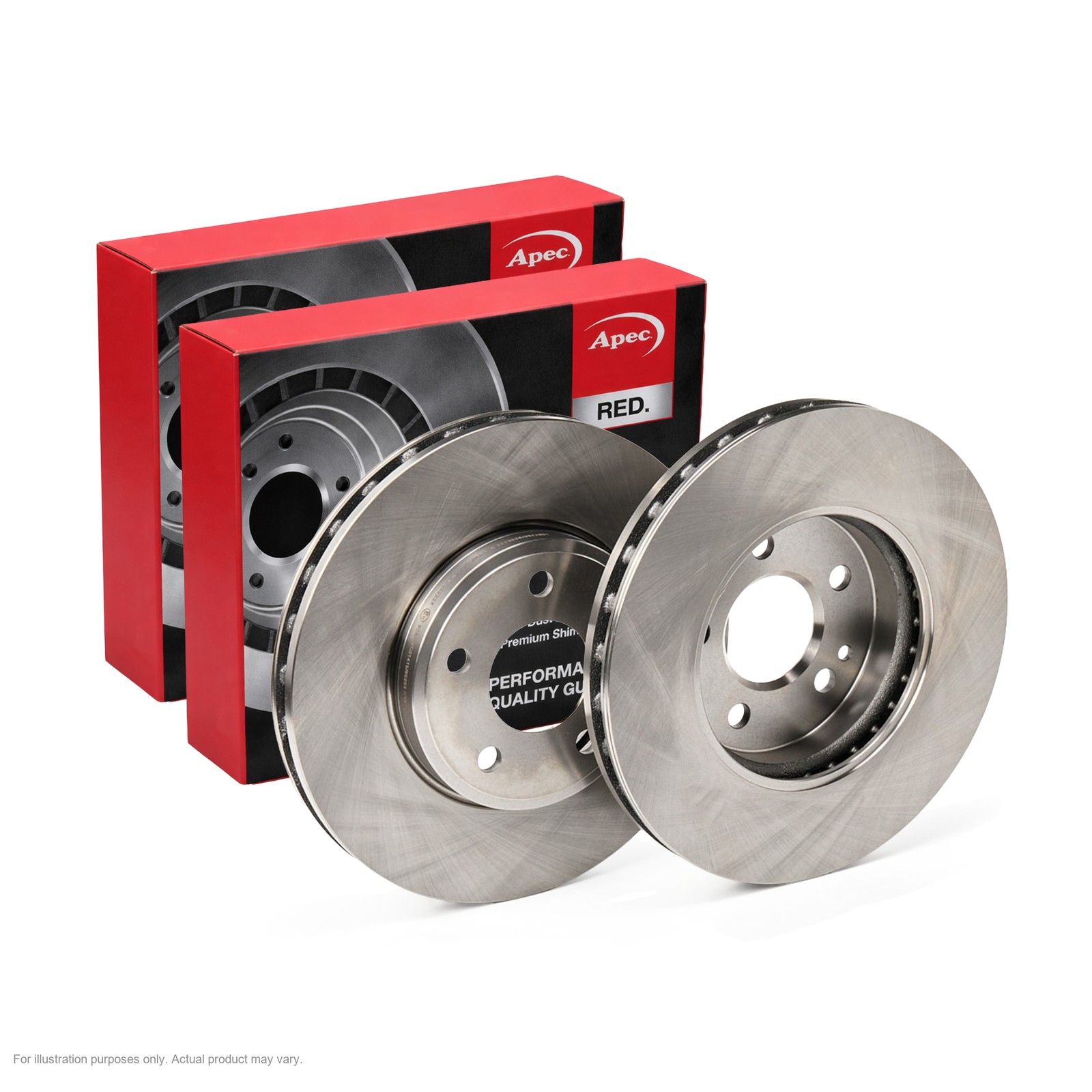 2x APEC Front Brake Discs For MERCEDES-BENZ A-CLASS A 180 CDI / d 2012-18