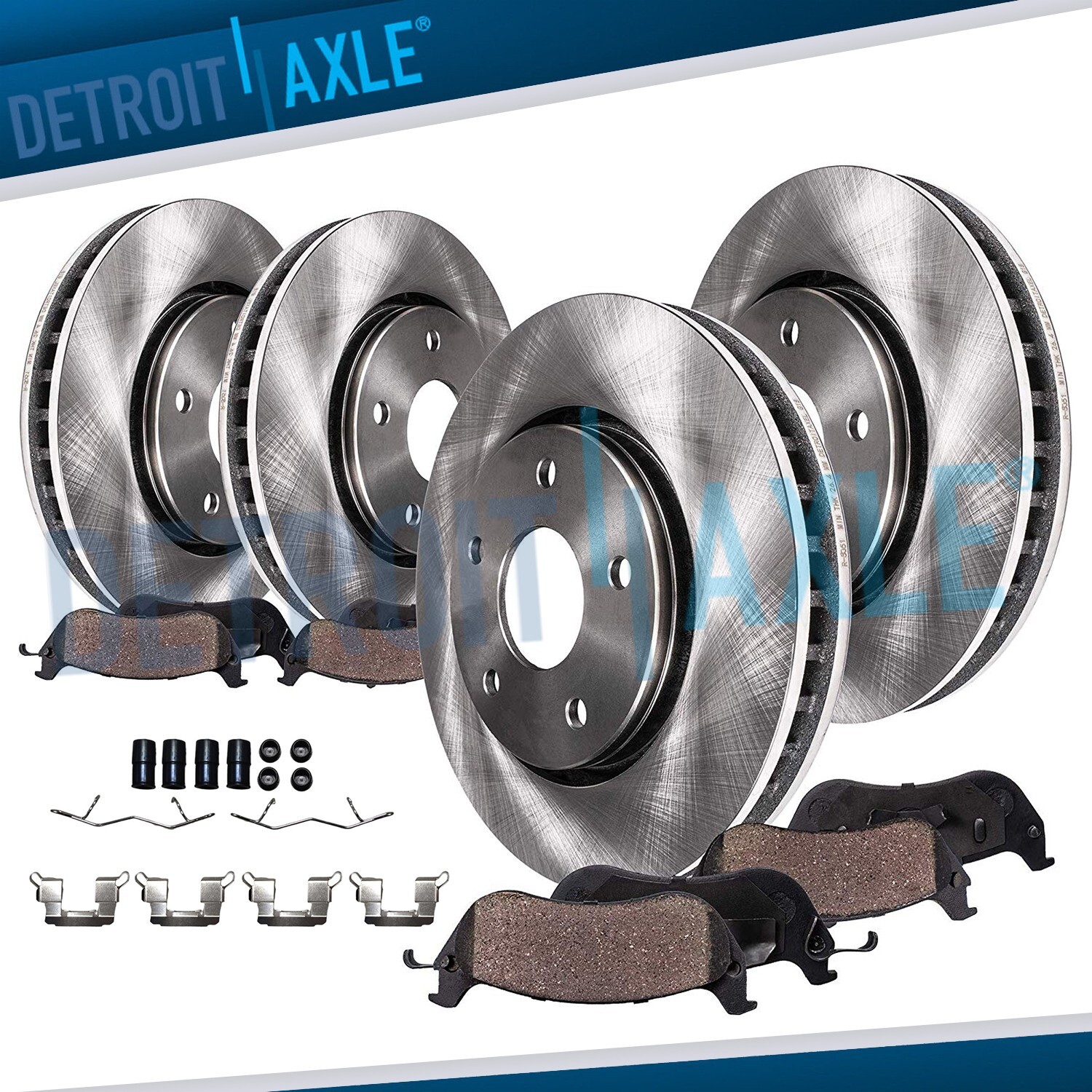 8pc Front Rear Brake Rotors Ceramic Brake Pads Kit for 2019-2021 Subaru Forester