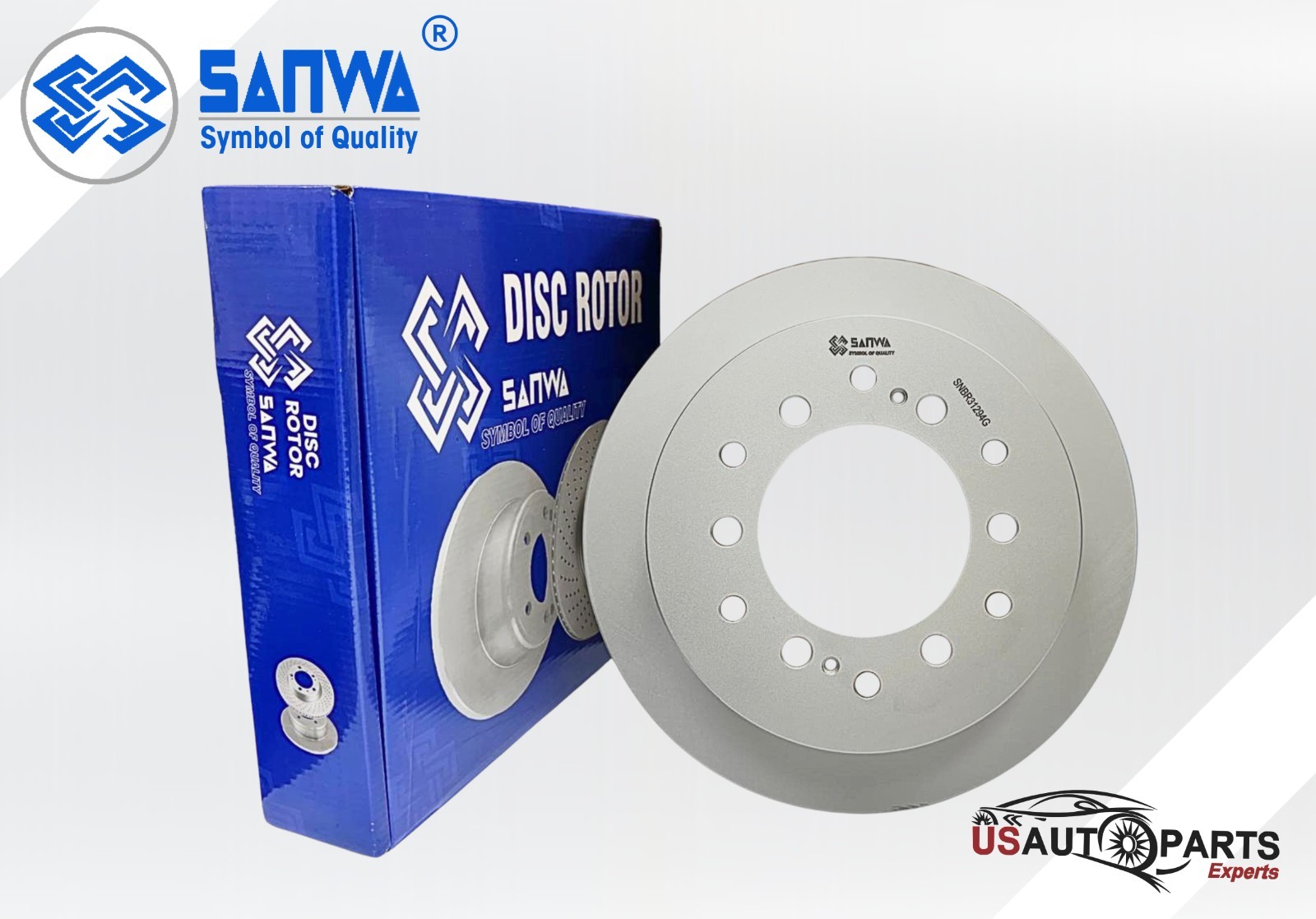 REAR BRAKE ROTOR VENTED & GEOMET COATED 313 mm FOR TOYOTA 4RUNNER 2001-2009 4.7L