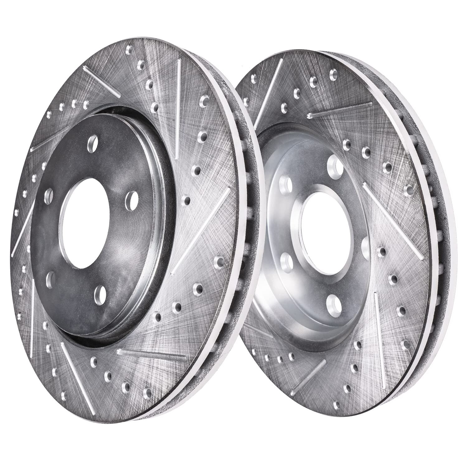 8pc Front Rear Drilled Brake Rotors Brake Pads for 2016 2018 – 2021 Ford Mustang