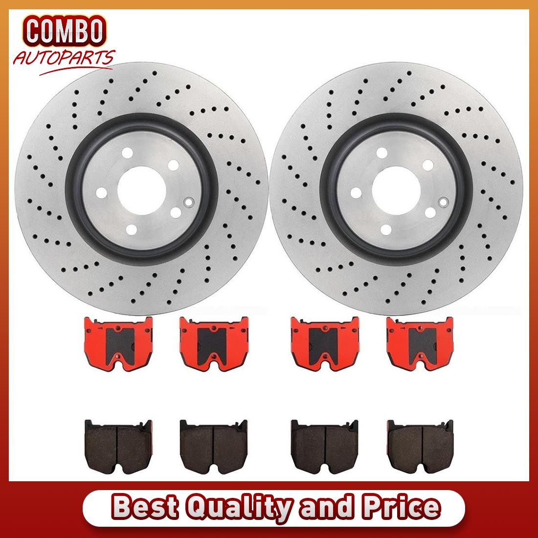 Brembo Front Brake Rotors Brake Pad for 2003-2006 Mercedes-Benz E55 AMG SL55 AMG