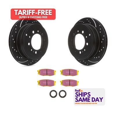 Ebc Brakes Usa S5KR1280, Kit Gray Iron Brake Rotor & Pad Kit Yellowstuff Toyota