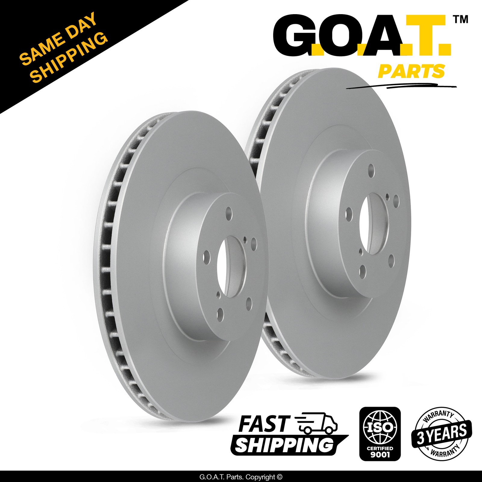 Front Brake Rotors for 05-06 Saab 9-2X 03-06 Subaru Baja 03-08 Forester 11.57 in