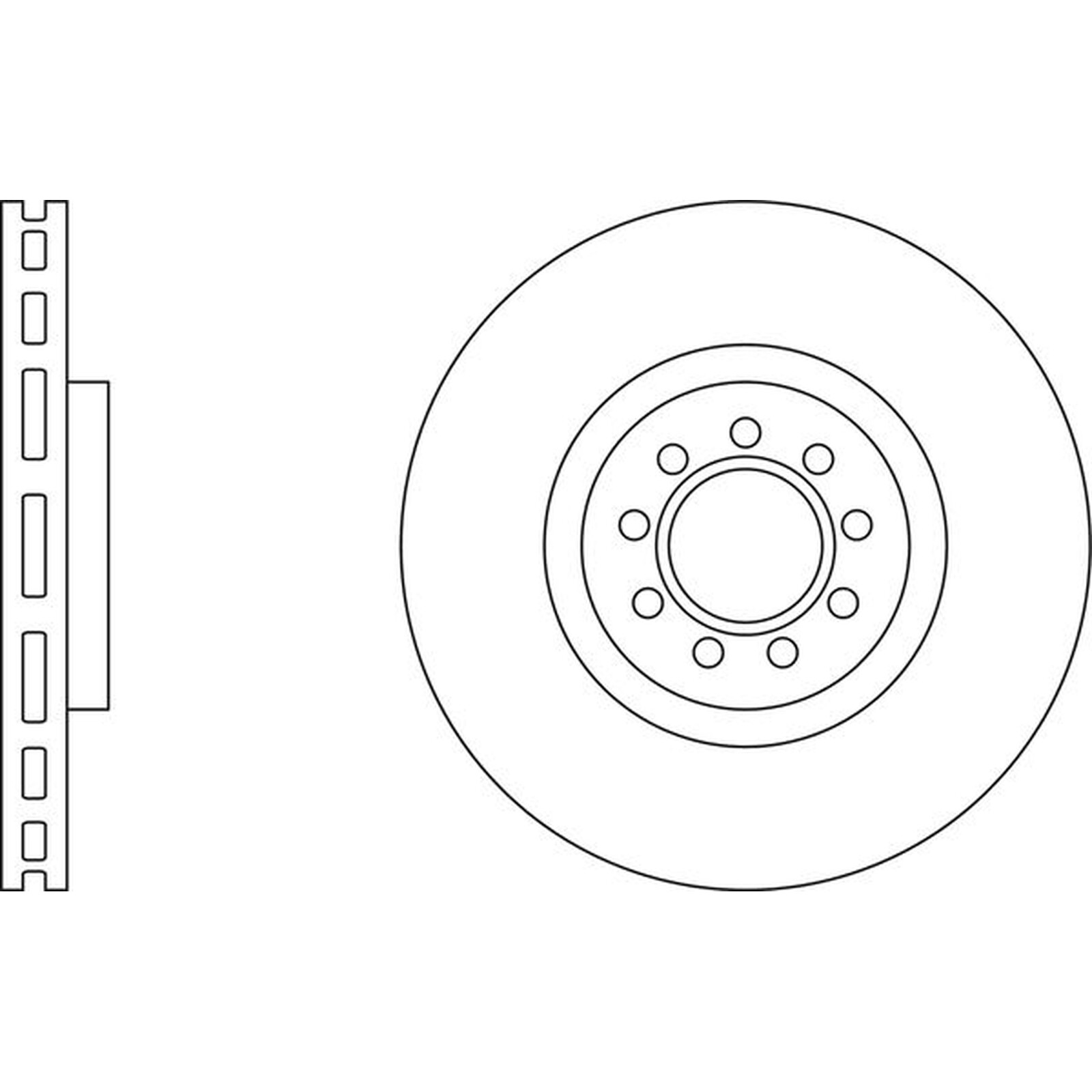 Apec Blue Brake Disc – Front SDK6515 Fits Iveco Daily – OE Specification