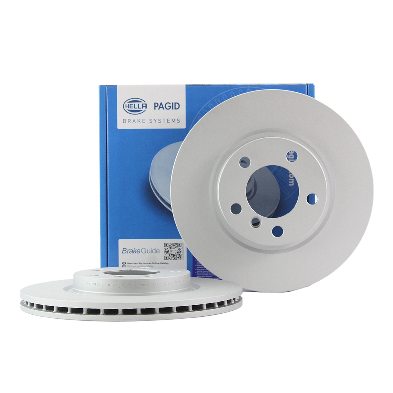 Hella 307mm Front Coated Disc Brake Rotor For Mini R60 Countryman R61 Paceman