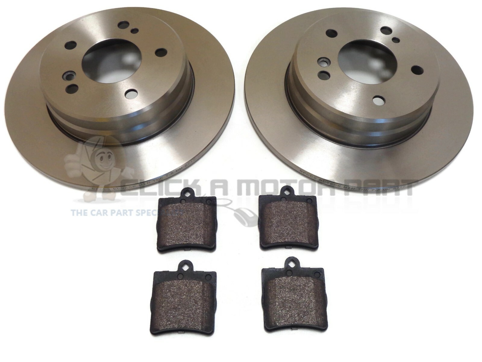 MERCEDES BENZ CLC160 CLC180 CLC200 1.8 KOMPRESSOR REAR BRAKE DISCS AND PADS NEW