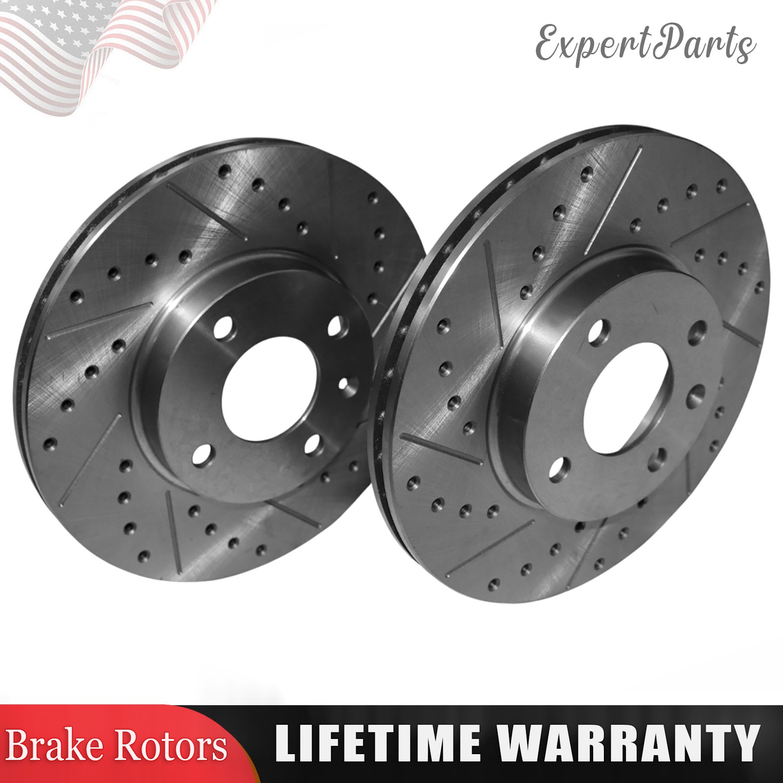 2x 256mm Front Disc Brake Rotors for Chevrolet Spark 2016 2017 2018 2019-2022