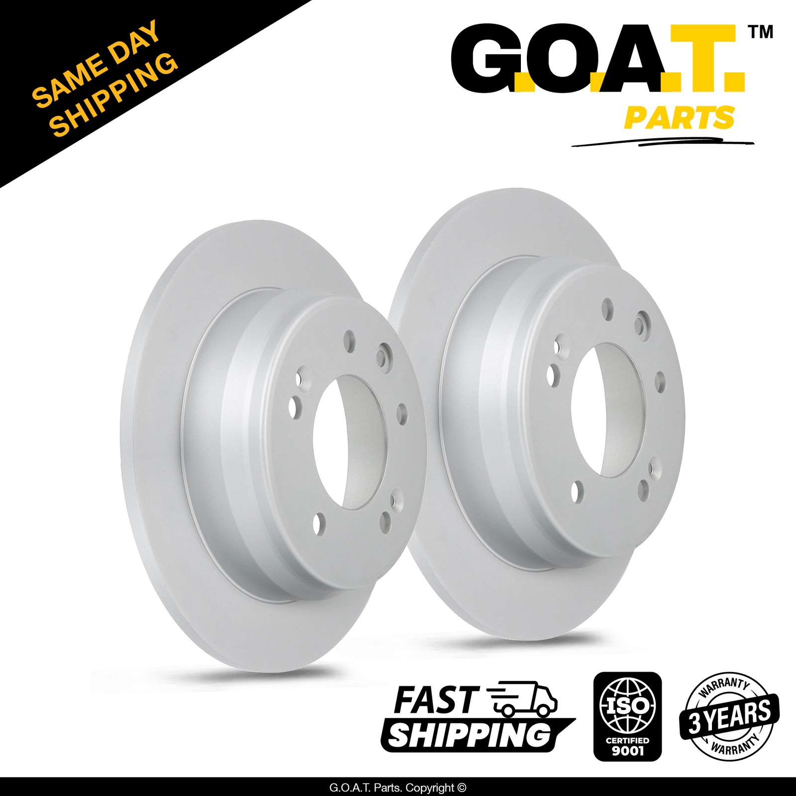 Rear Brake Rotors Set for 09-12 Hyundai Elantra 10-15 Tucson Sportage 10.31 inch