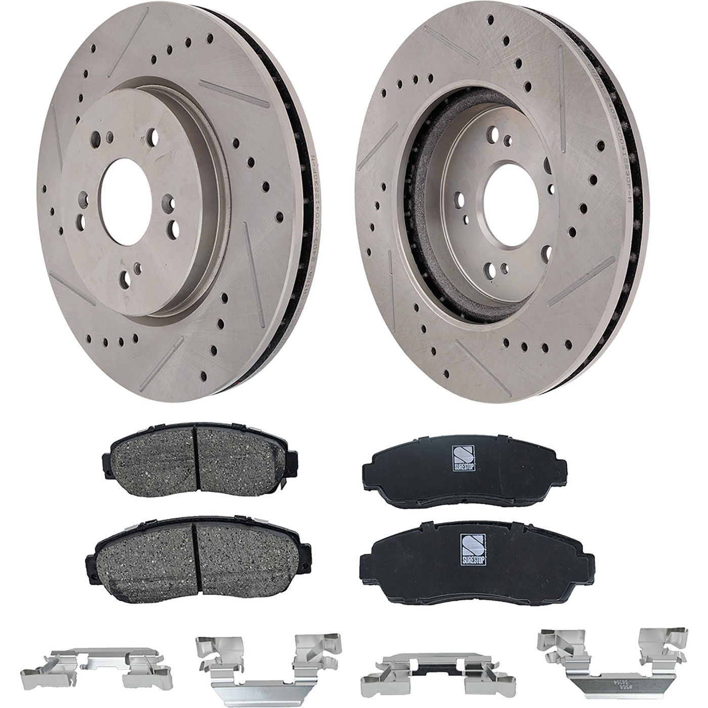 Brake Disc and Pad Kit For 2007-2011 Honda CR-V 2007-2012 Acura RDX Front