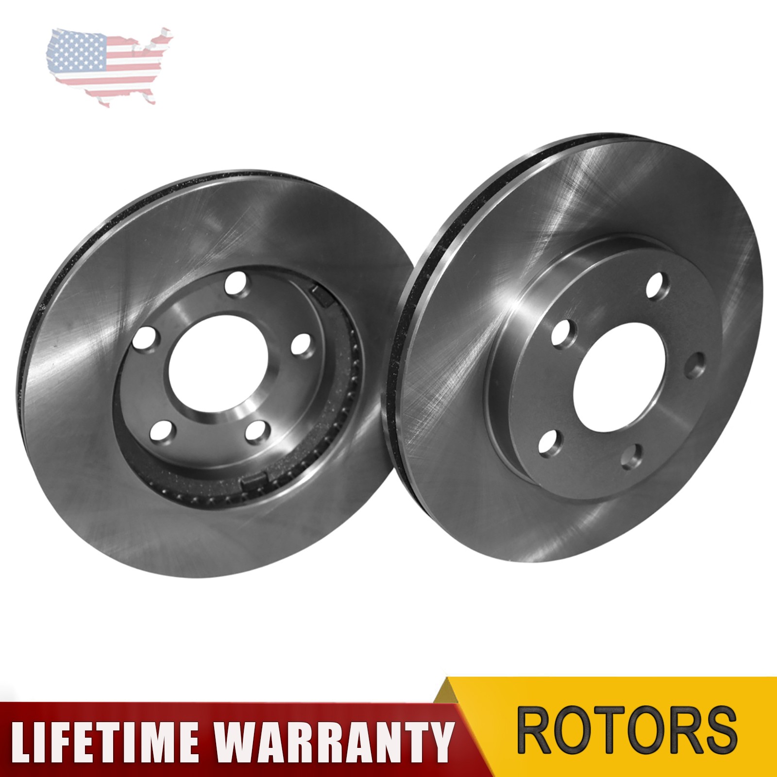 2pcs Front Disc Brake Rotors for Chevy Classic Malibu Pontiac Grand Am 1997-2005