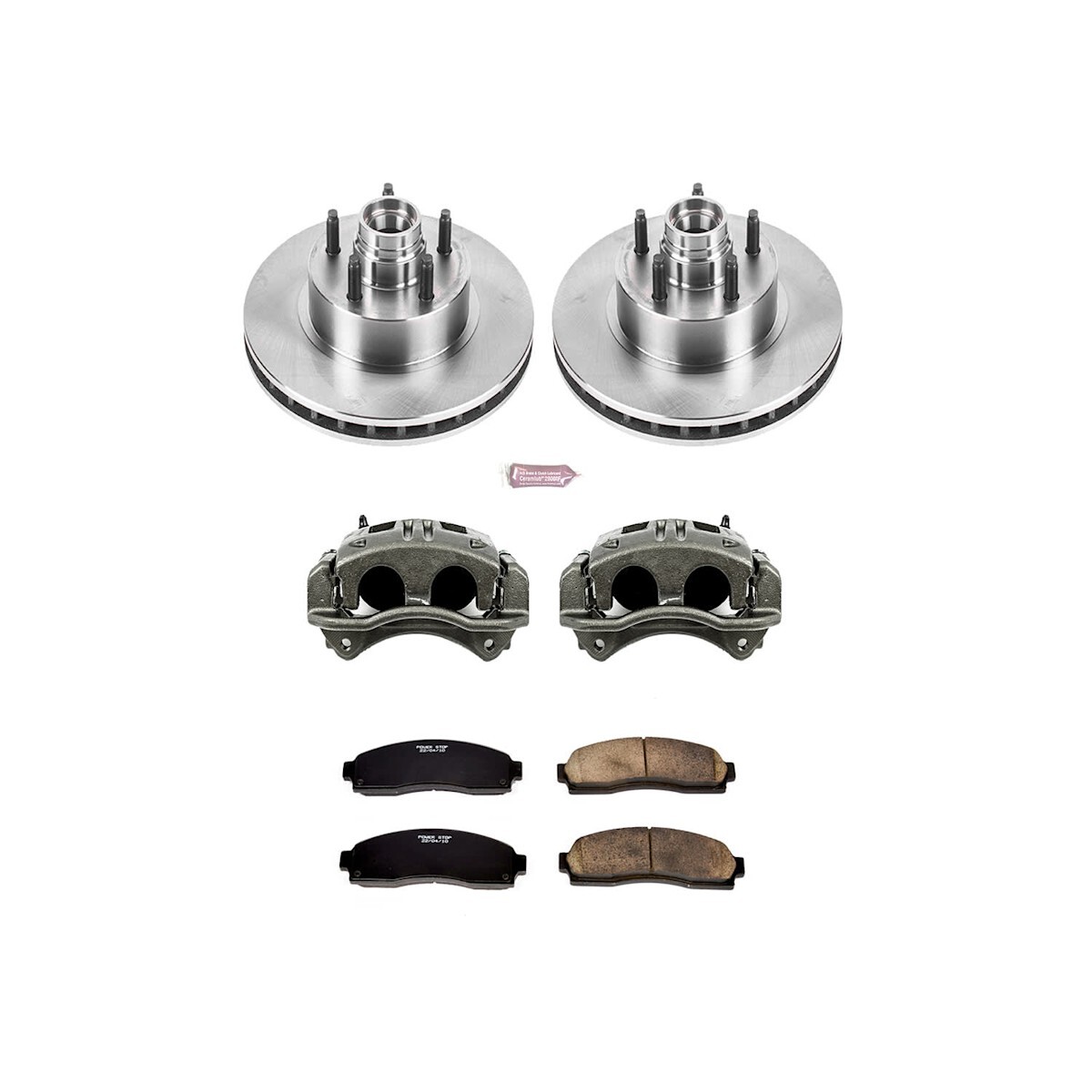 KCOE7004 Powerstop Brake Kit With Calipers 2-Wheel Set Front for Ford Ranger