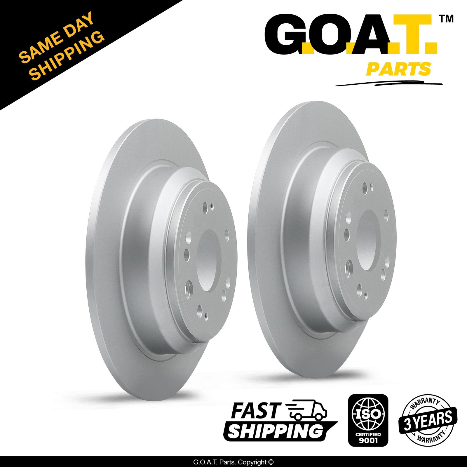 Rear Brake Rotors Set for 10-11 Honda Accord Crosstour 12-15 Crosstour 12.01 in