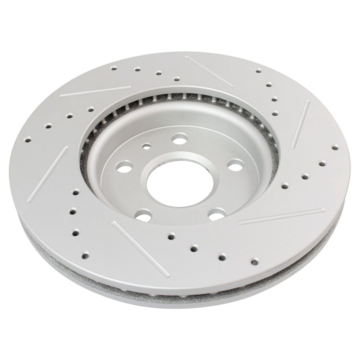 Performance Brake Rotor Drilled Slotted Coated & Ceramic Pad Kit