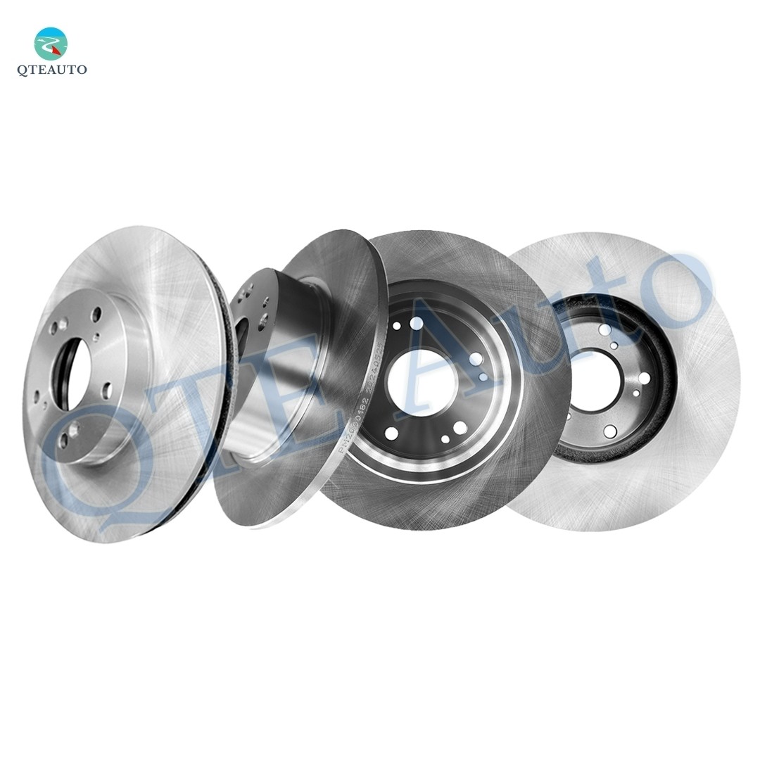 Set of 4 Front 282mm-Rear 260mm Brake Disc Rotors For 2003-2007 Honda Accord