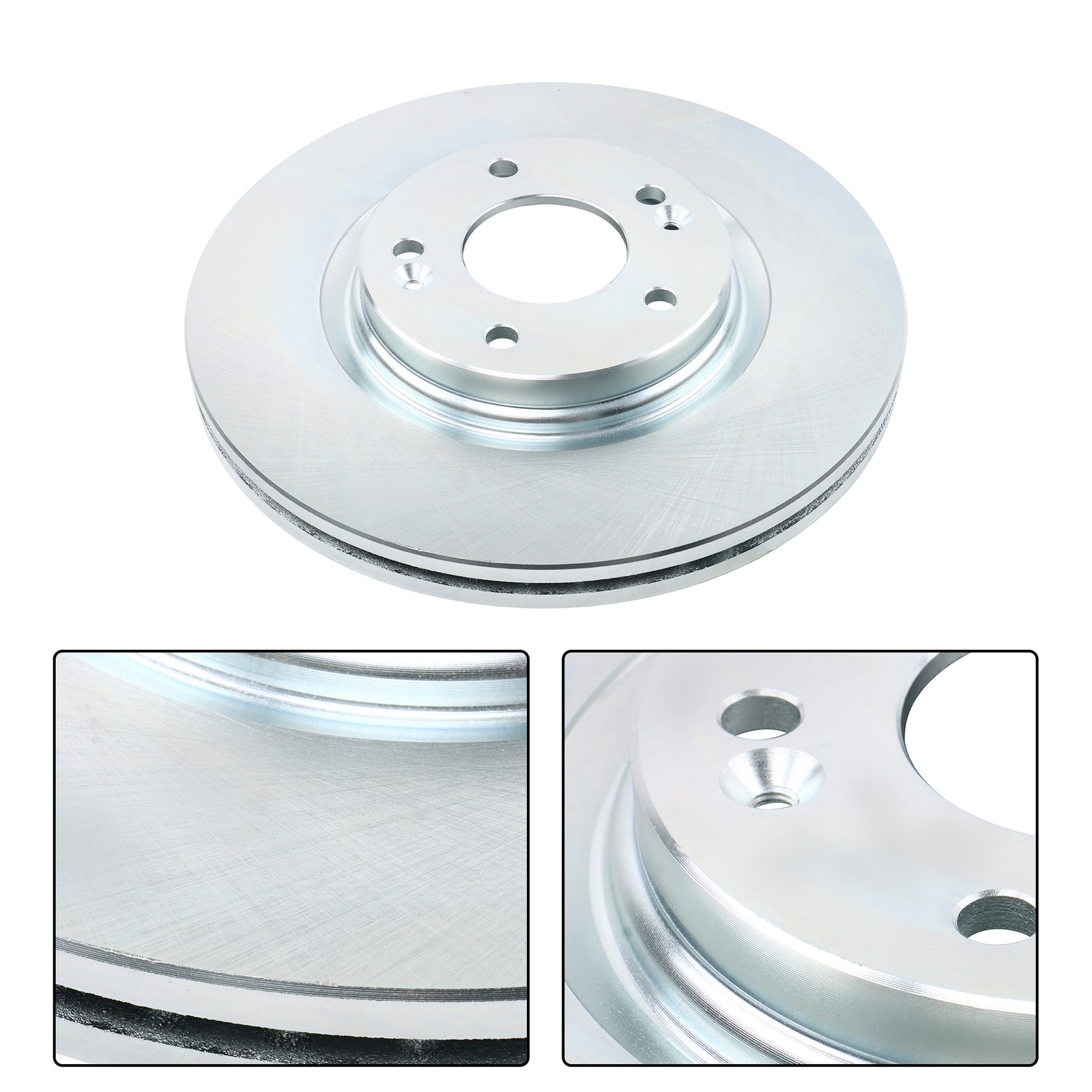 Front Disc Brake Rotors & Ceramic Brake Pads JBR1710 For Kia Optima 2016-2020