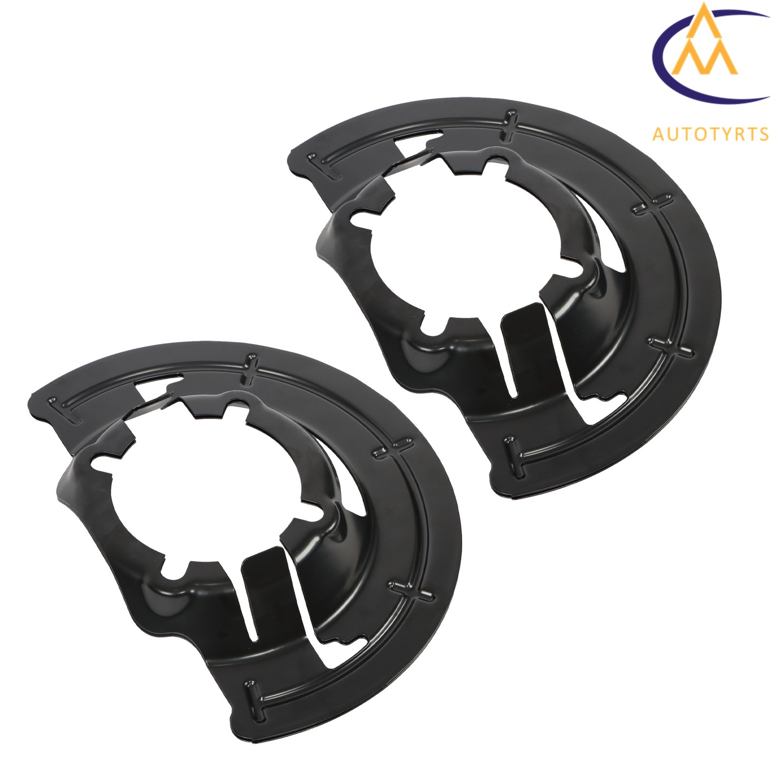 For Ford F-250 1999 F-350 Super Duty Excursion 2x Front Side Brake Dust Shield