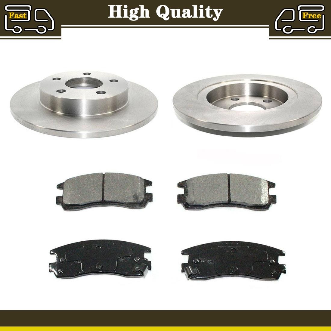 Rear disc brake pads and rotors Fits 2000 Buick LeSabre Park Avenue