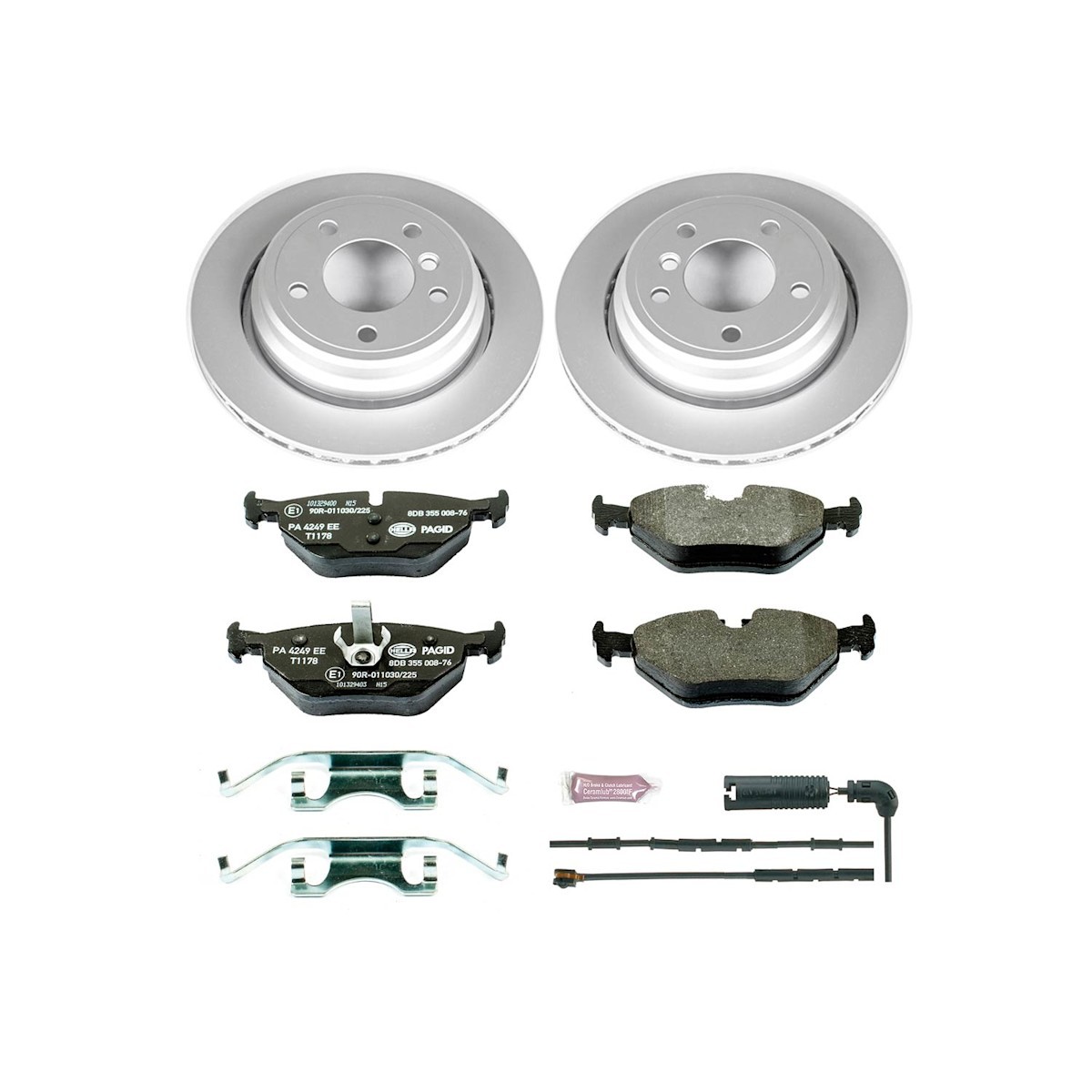 ESK871 Powerstop 4-Wheel Set Brake Disc and Pad Kits Front & Rear for 325 323