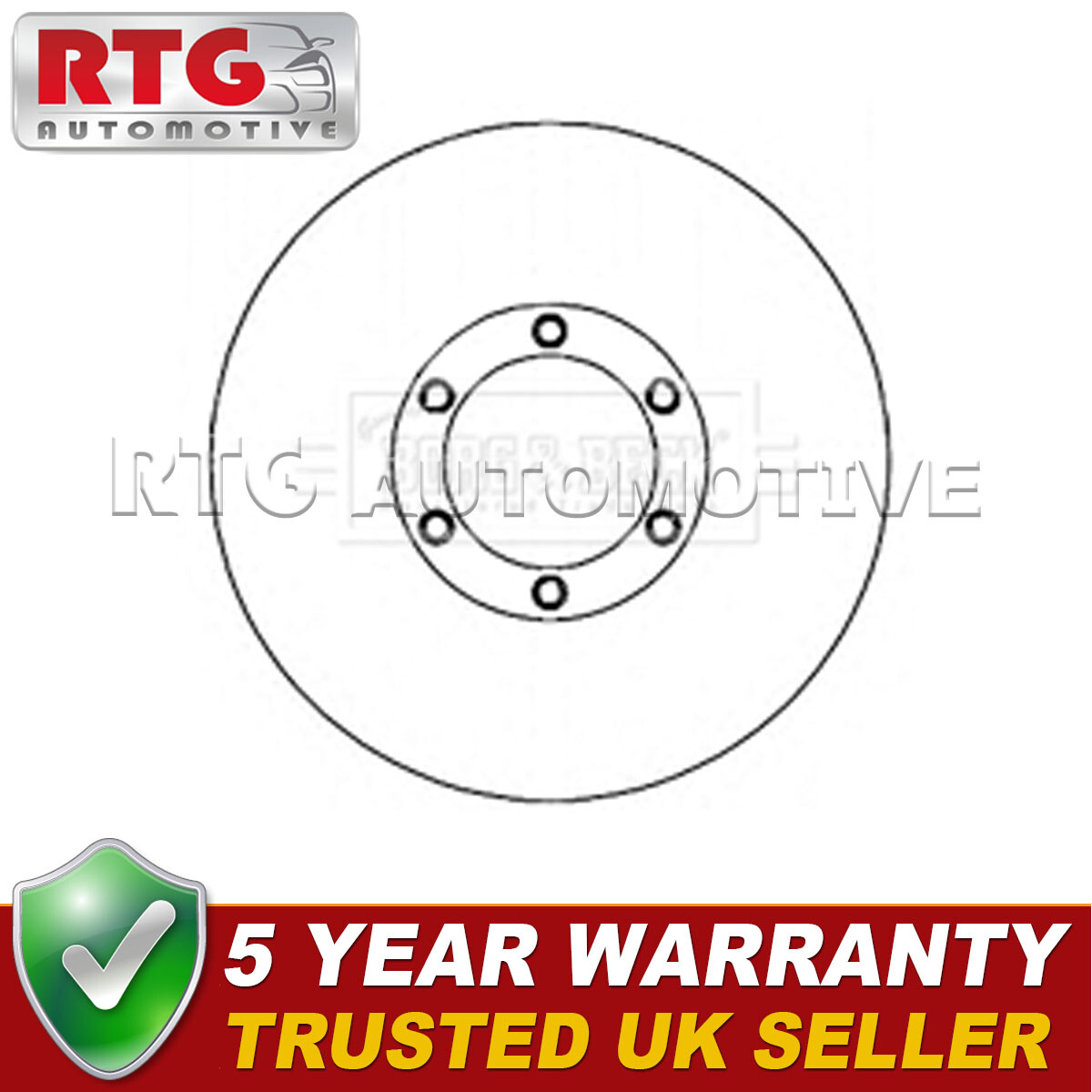 Front 1x Brake Disc Fits Isuzu D-Max Rodeo 1.9 D 2.5 CRDi 3.0 8980062590