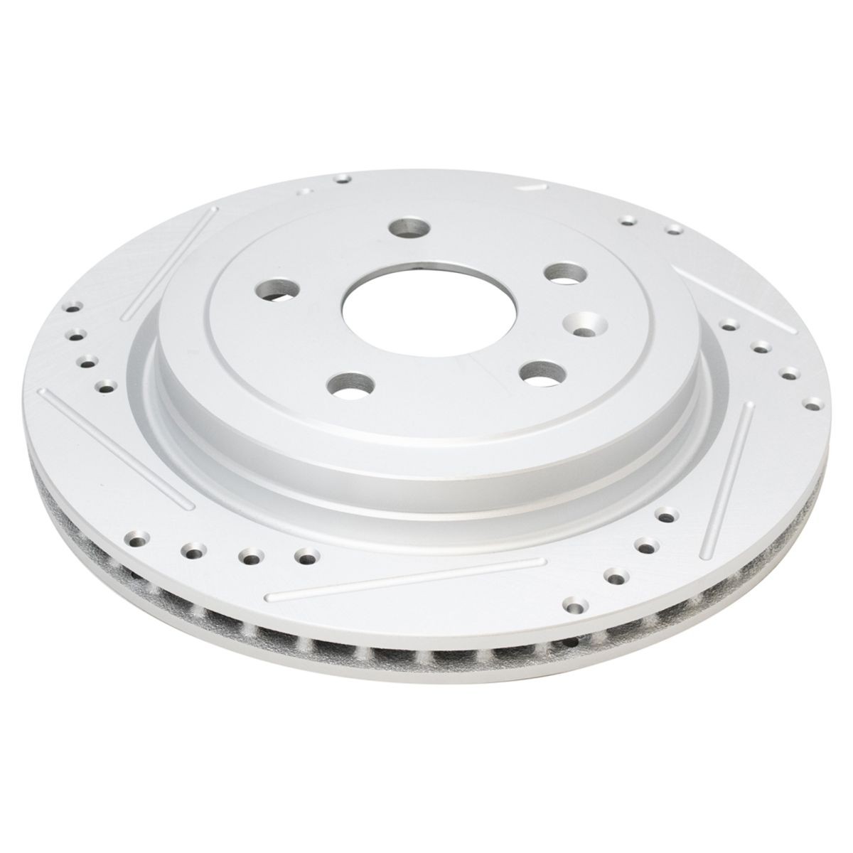Performance Brake Rotor Drilled Slotted Coated & Ceramic Pad Kit
