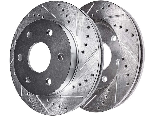 Detroit Axle 14NN74C Rear Brake Rotor Set Fits 2007-2020 Cadillac Escalade ESV