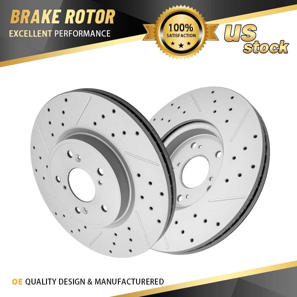 312mm Front Brake Rotors Pair for Honda, CR-V 2017-2025 AWD FWD L4 1.5L 2.4L