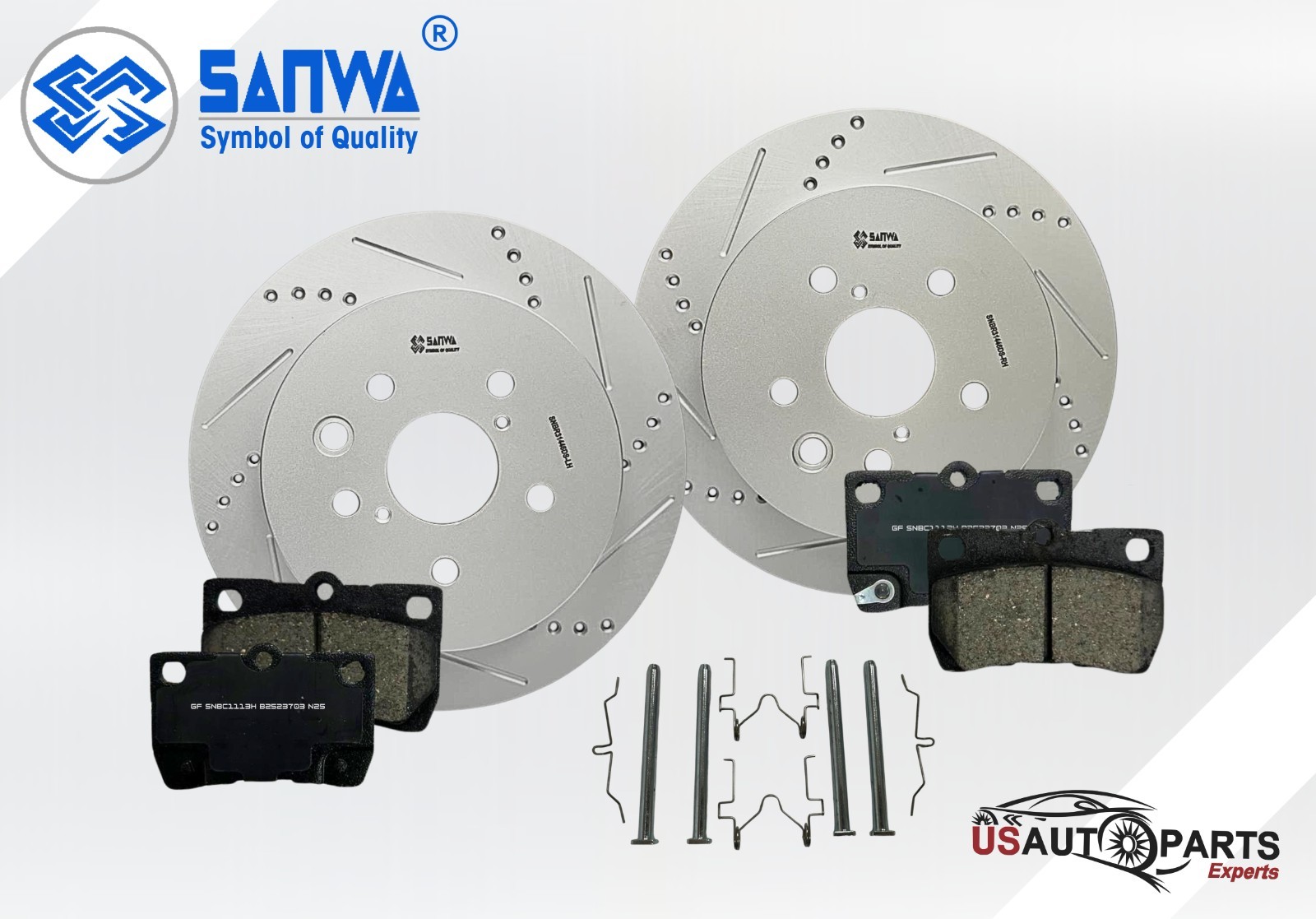 REAR BRAKE ROTOR GEOMET VENTED DS &CERAMIC PAD KIT 310mm FOR LEXUS GS350 06-2013