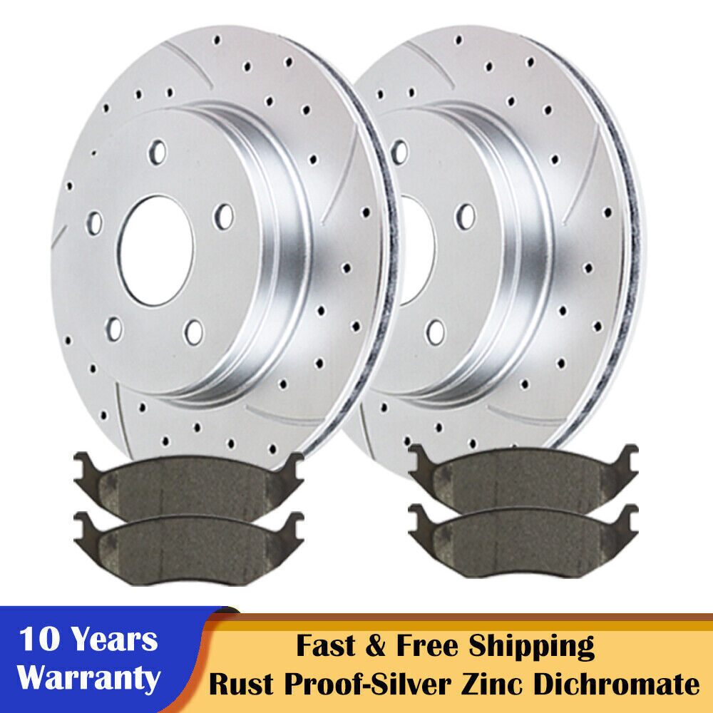 336mm Front Brake Rotors Discs and Pads Brakes Kits Rotor Pad Fit Dodge Ram 1500