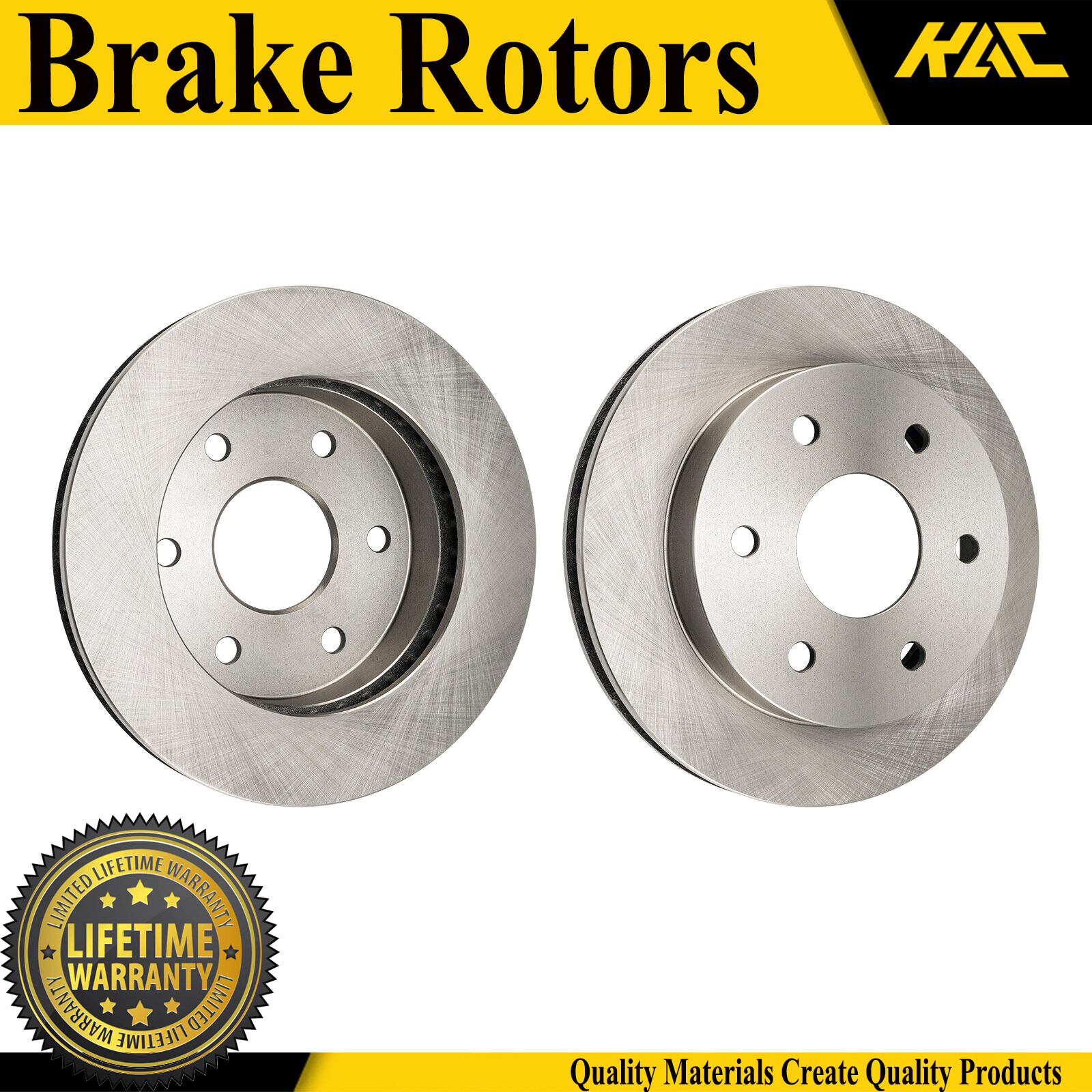 Pair Front Disc Brake Rotors for GMC K1500 1988-1999 Chevrolet K2500 1988-1998