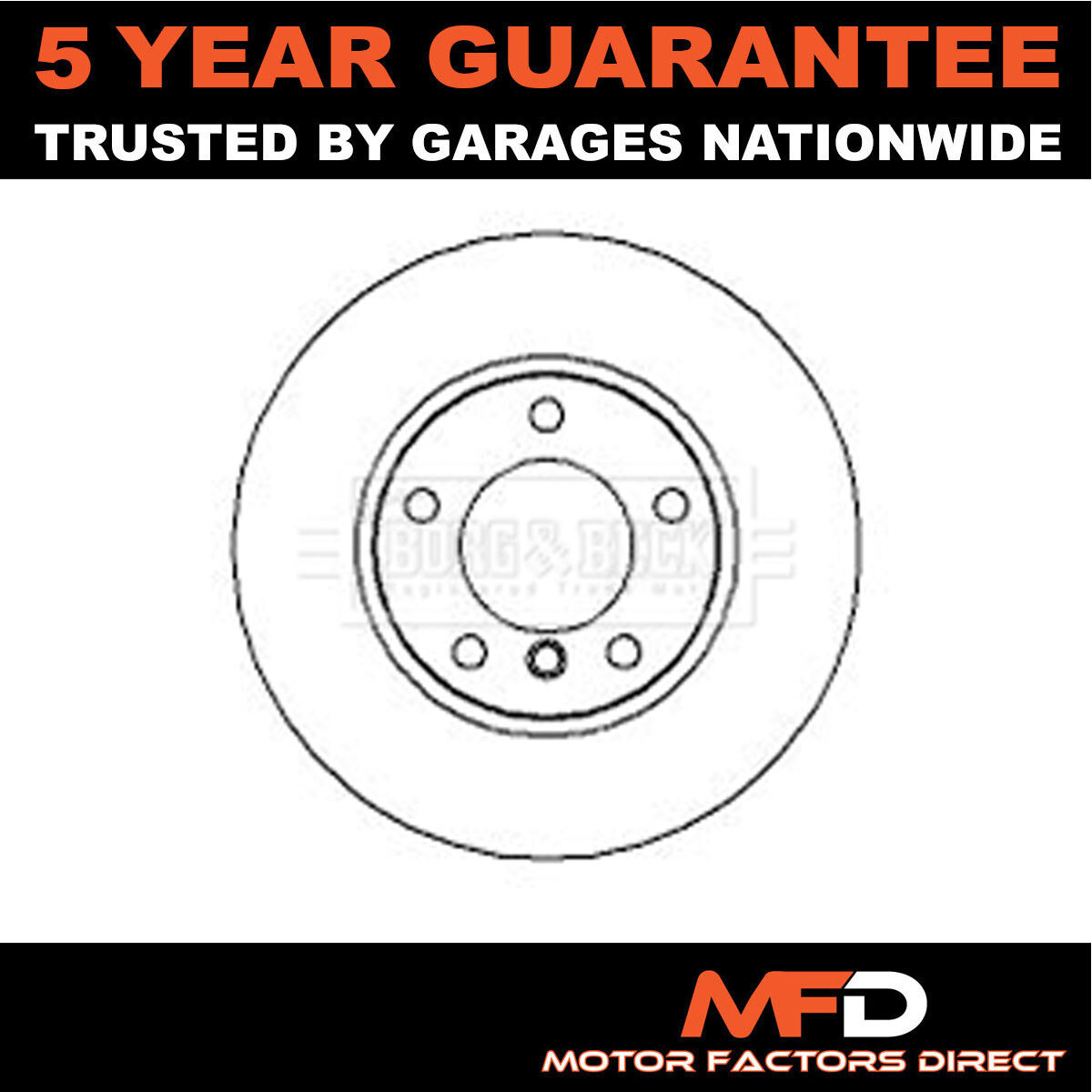Fits BMW 3 Series 1990-2000 Z3 1995-2003 MFD Front 1x Brake Disc 34116757751