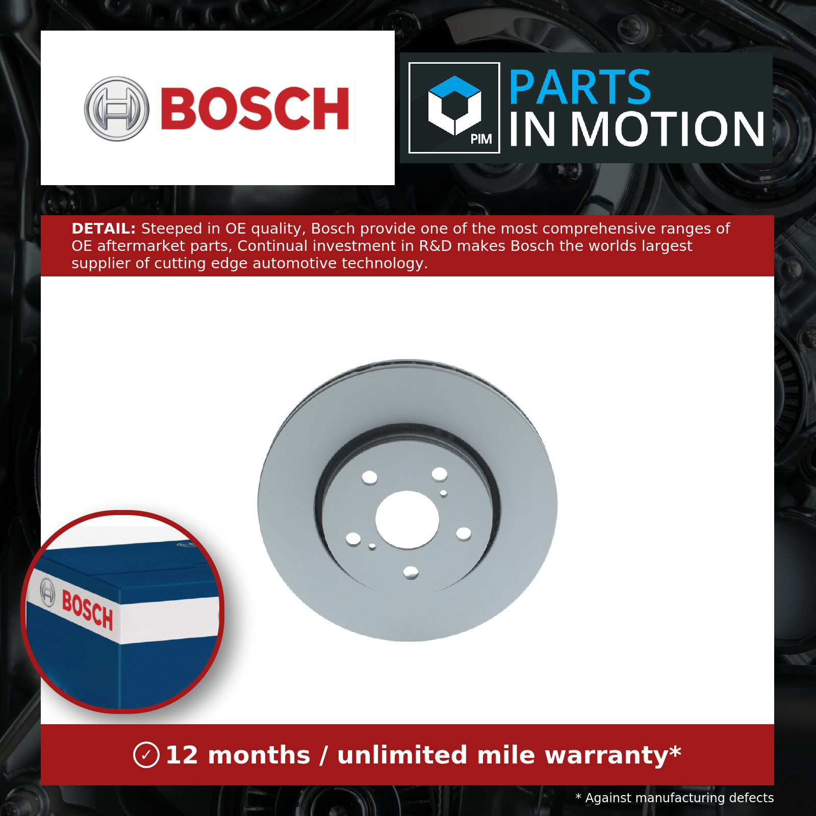 2x Brake Discs Pair Vented Front 299mm 0986479F49 Bosch Set 43512F4010 BD2794