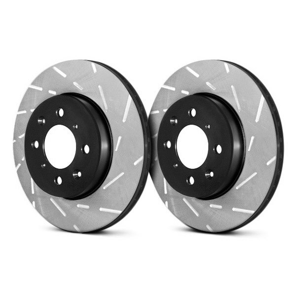 EBC USR BlackDash Series Sport Slotted 1-Piece Brake Rotors for 00-07 Ford Focus