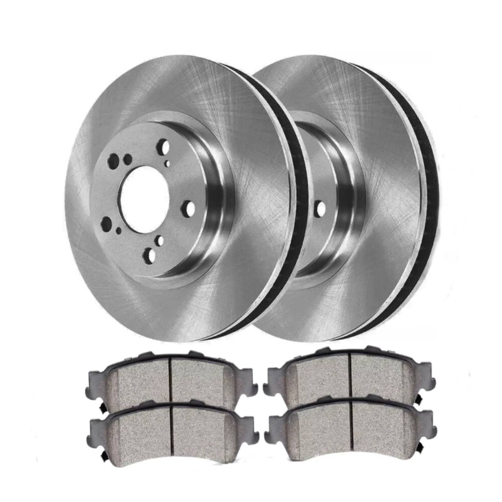Front Brake Rotors & Ceramic Pads Kit for Ram 1500 2011-2018 5 Lug