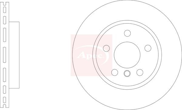 Brake Disc Front Vented Braking 280mm Outer Diameter Fits BMW i3 APEC DSK3308