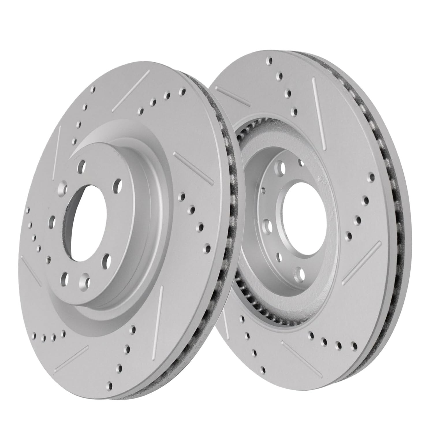 Front Rear Drilled Rotors Ceramic Brake Pads for 2016 2017 2018 2019 Mazda CX-9