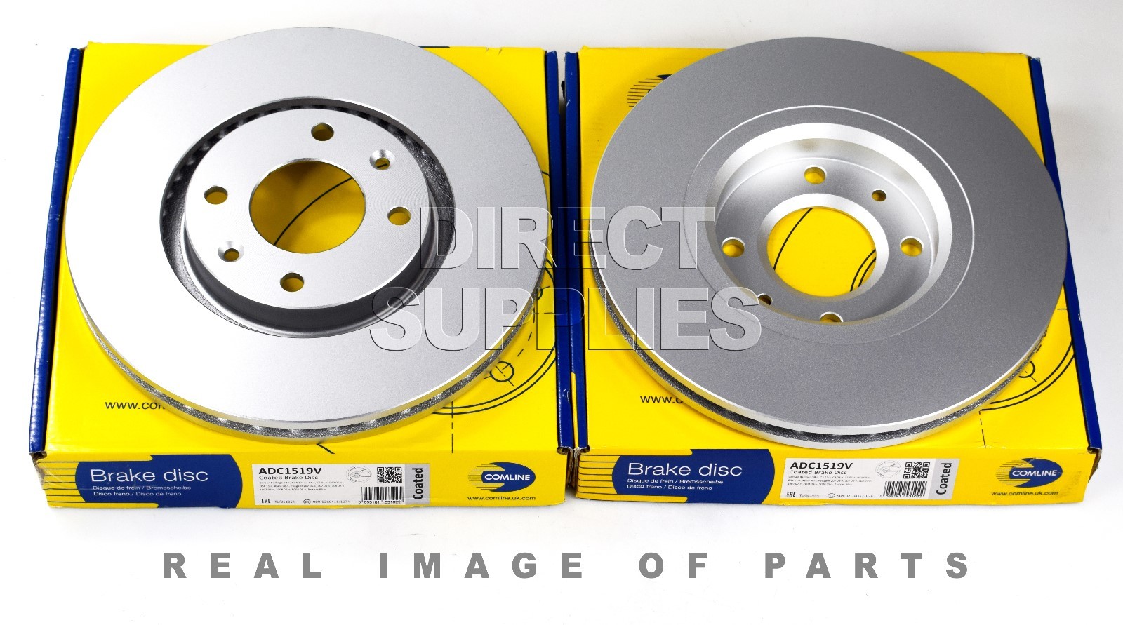 2 X FRONT AXLE BRAKE DISCS FOR CITROEN – DS – PEUGEOT COMLINE ADC1519V