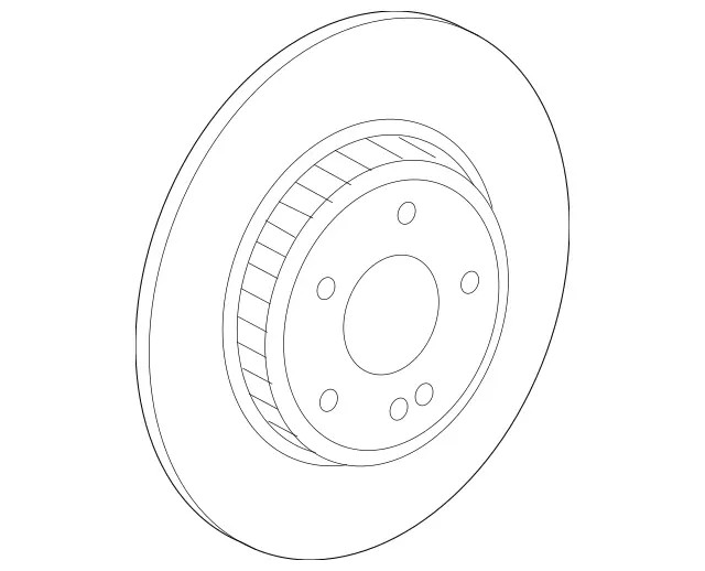 Genuine Mercedes-Benz Disc Brake Rotor 000-423-05-12