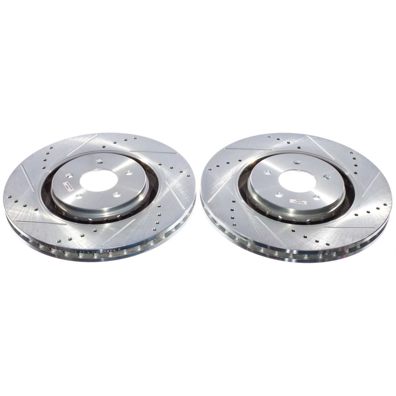 PowerStop Evolution Drilled Slotted Rotors Pair Front For INFINITI QX60