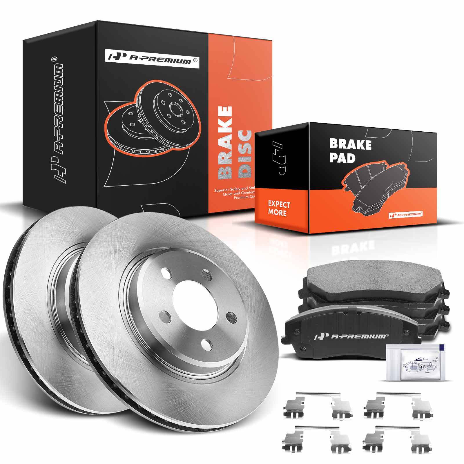 Disc Brake Rotors &Ceramic Brake Pads Front for Dodge Charger 06-21 Chrysler 300