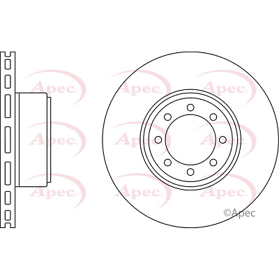 Apec Rear 1x Brake Disc DSK2535 – BRAND NEW – GENUINE – 5 YEAR WARRANTY