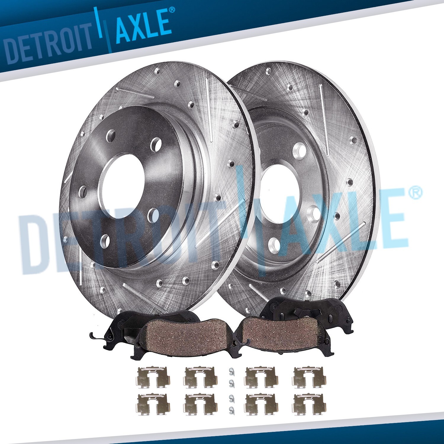 Rear Drilled Disc Rotors Brake Pads Kit for 2006 – 2018 Toyota Rav4 Lexus HS250H