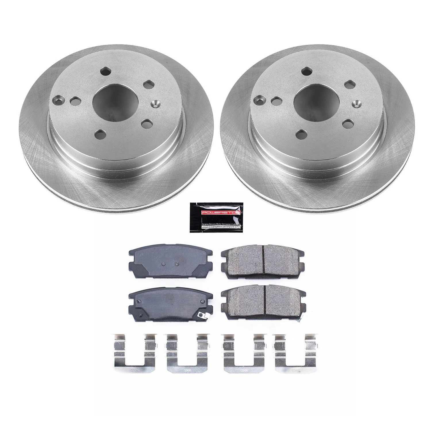 Power Stop KOE5558 1-Click Daily Driver Brake Kits Rear OE Replacement Rotors Z1