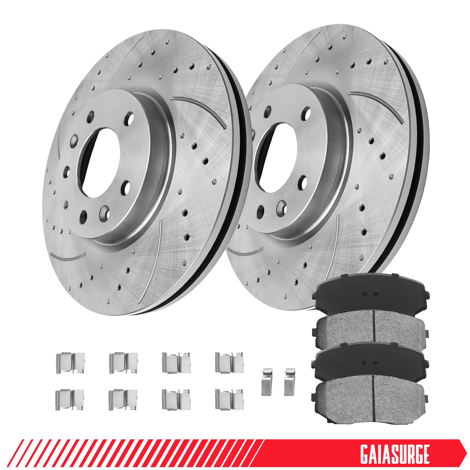 Front Disc Rotors Ceramic Brake Pad for 2007 2008 2009 2010 2011 2012 Mazda CX-7
