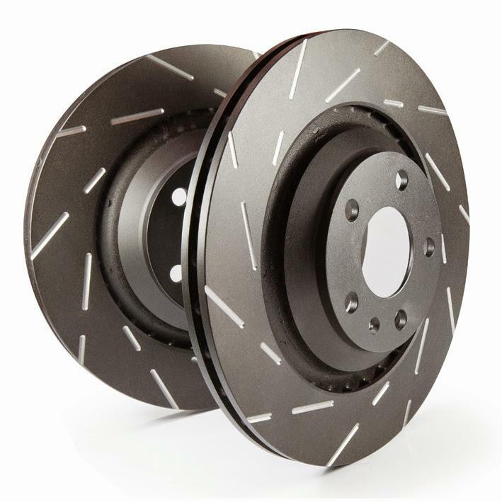 EBC Brakes USR7372 Slotted rotors feature a narrow slot to eliminate wind noise