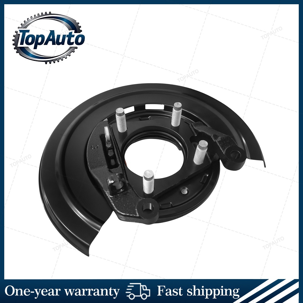Rear Left Parking Brake Assembly w/ Backing Plate for Ford F-250 F-350 Excursion