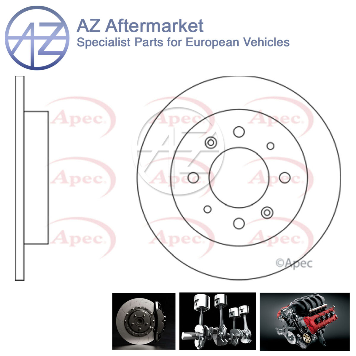 Fits Kia Cerato 2004-2009 1.5 CRDi 1.6 2.0 AZ Rear 1x Brake Disc 584112F100