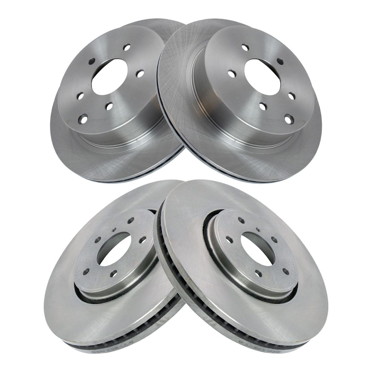 Front & Rear Brake Rotors Set Fits INFINITI