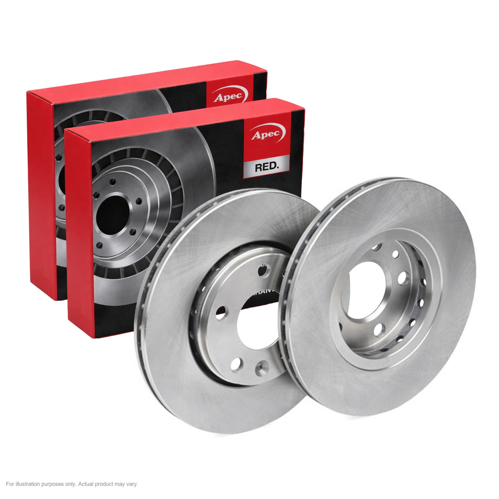 2X APEC Front Brake Discs for RENAULT MEGANE III Grandtour 280mm Vented DSK2676