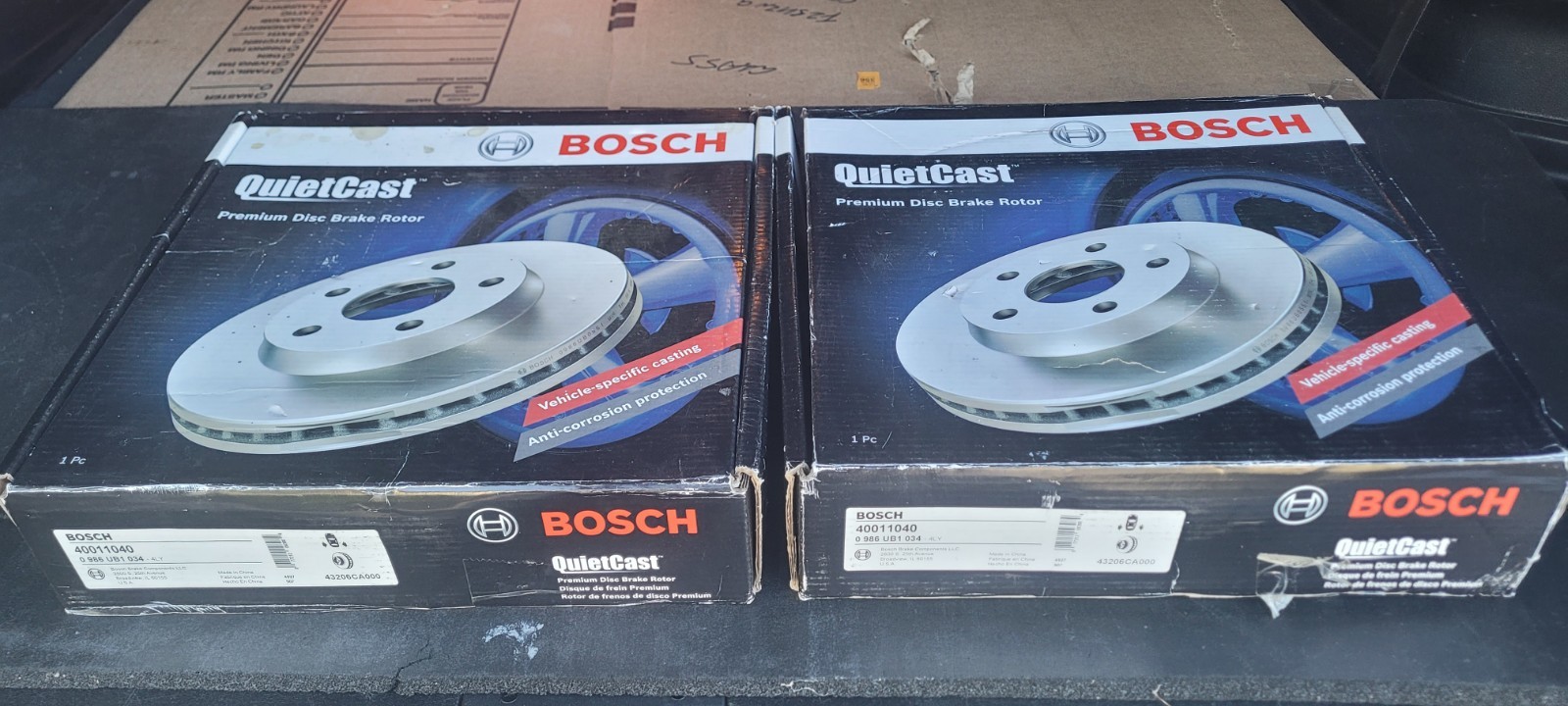 Bosch Disc Brake Rotor 40011040 Quietcast for Infiniti/ Nissan. Rear (Pair)